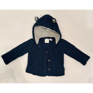 Zara Sweater Top Shirt Girl 12-18 months knit‎ , button up cardigan